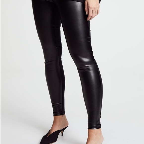HATCH Faux Leather Maternity Leggings - Picture 1 of 5